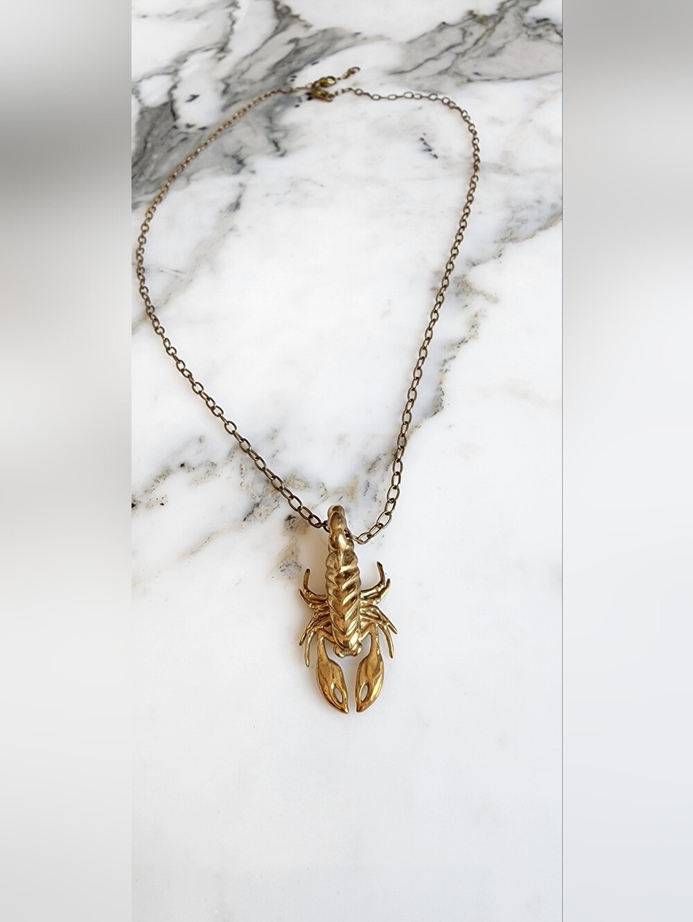 Pamela Love Gold Scorpion Pendant Necklace